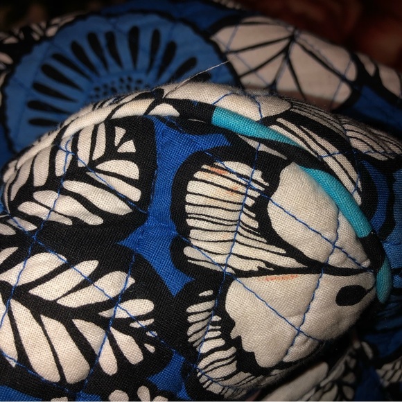 Vera Bradley Grand Traveler Duffel Weekender Bag Blue Bayou Print Pattern - Picture 8 of 10